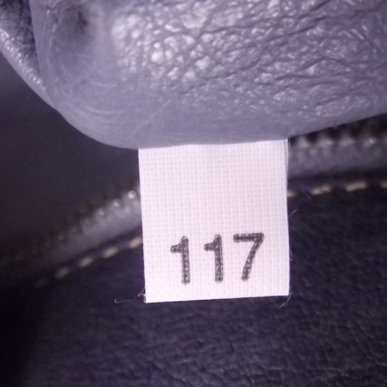 Prada Leather Buckles Tote Blue 10 of 11