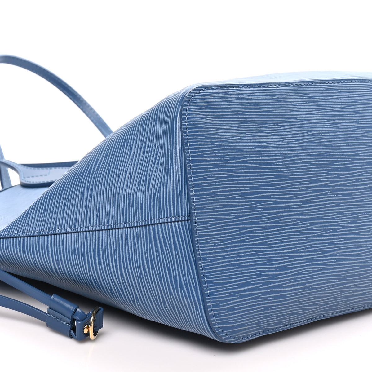 Louis Vuitton Epi Neverfull MM Denim Blue 9 of 10