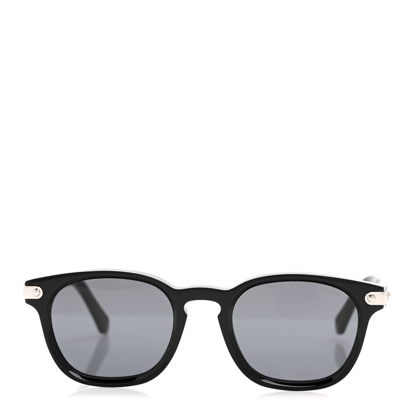 Acetate LV Signature Square Round Sunglasses Z2381U Black