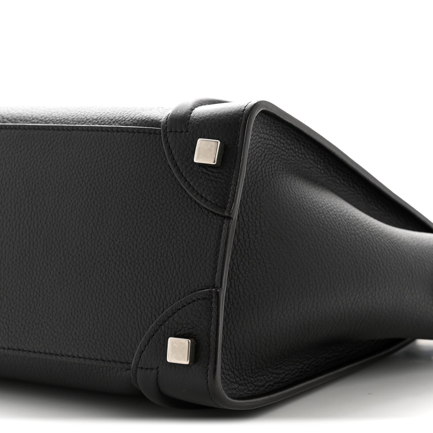Celine Drummed Calfskin Micro Luggage Black 9 of 12