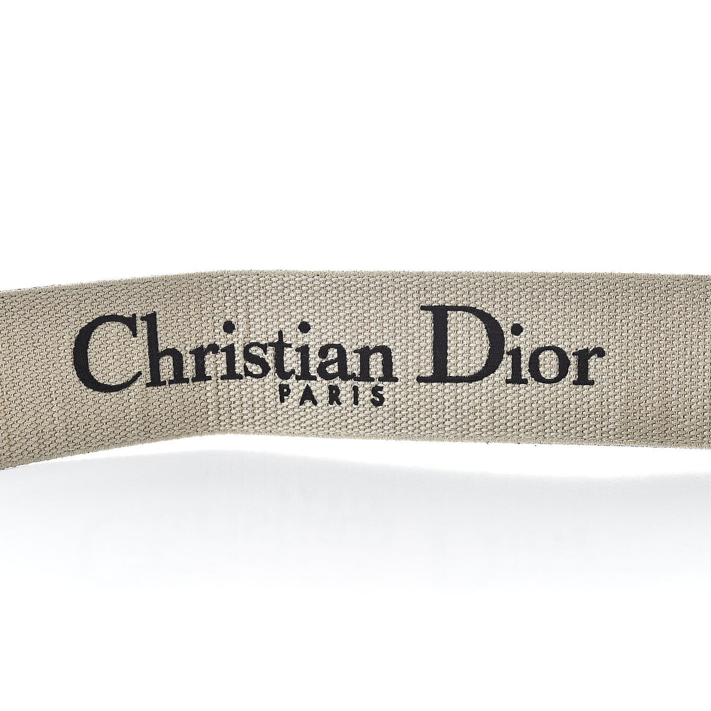 Canvas Embroidered Shoulder Strap Black