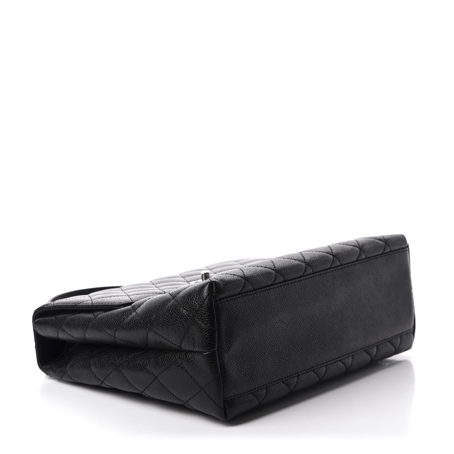 Chanel Caviar Quilted Jumbo Kelly Flap Black 4 of 12