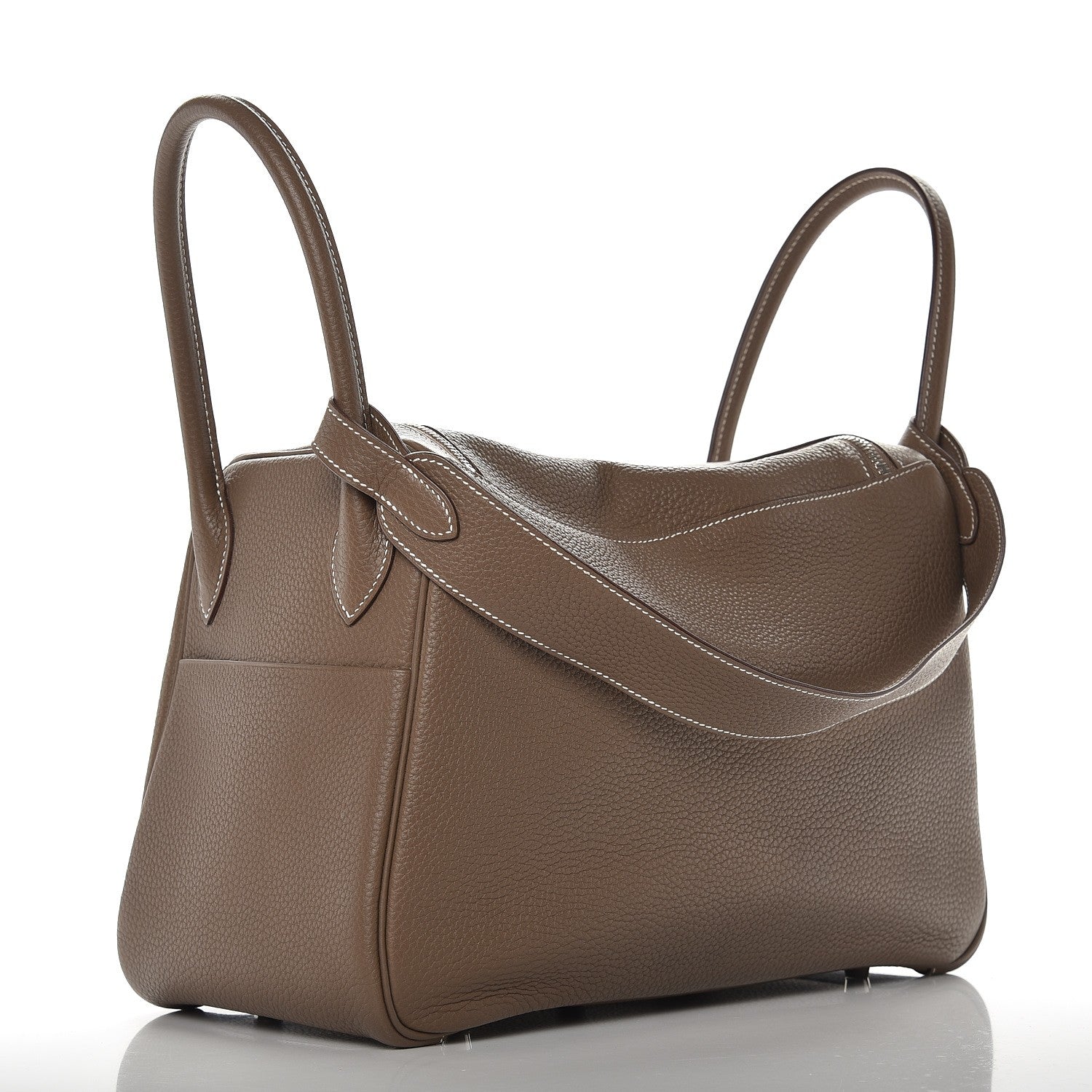 Hermes Taurillon Clemence Lindy 34 Etoupe 3 of 9
