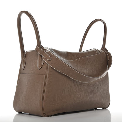 Hermes Taurillon Clemence Lindy 34 Etoupe 3 of 9