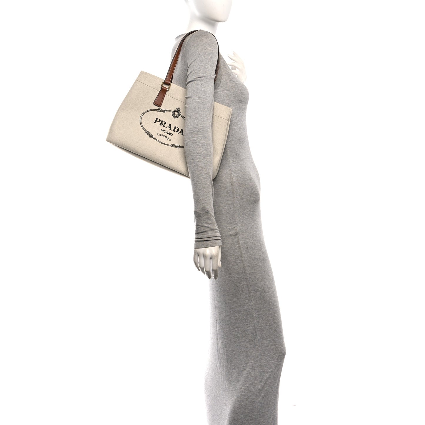 Canvas Shopping Logo Tote Naturale