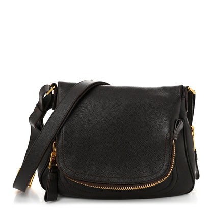 Tom Ford Grained Calfskin Medium Jennifer Crossbody Bag Brown 1 of 11