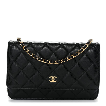 Chanel Caviar Quilted Wallet On Chain WOC Black 1 of 11