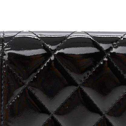 Chanel Patent Quilted Flap Card Holder So Black 10 of 10