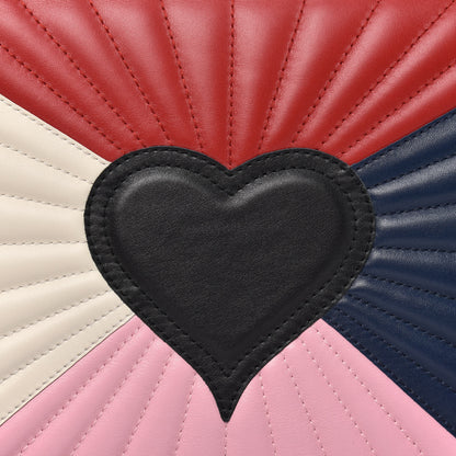 Gucci Calfskin Bamboo Trapuntata Queen Margaret Top Handle Bag Blue Agata Hibiscus Red Mystic White Sugar Pink 12 of 12