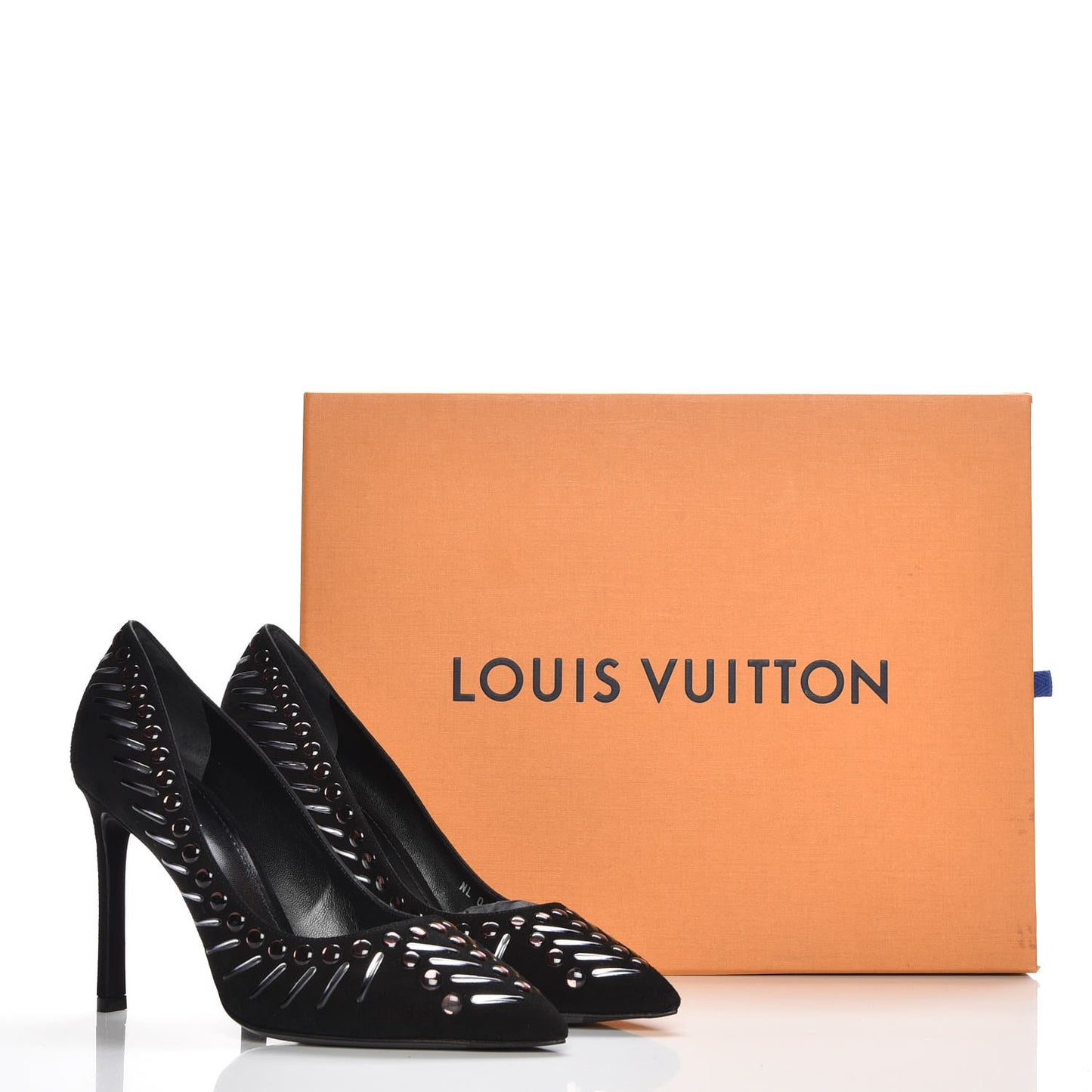 Suede Spikes Pumps 37.5 Black