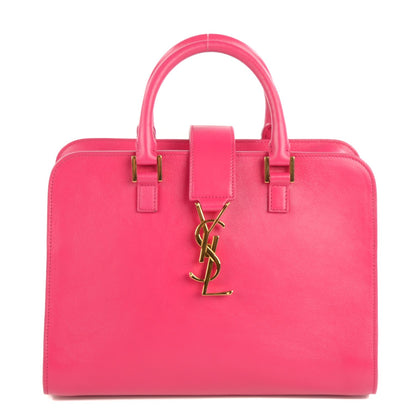 Saint Laurent Calfskin Small Monogram Cabas Lipstick Fuchsia 1 of 9