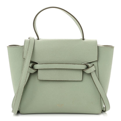 Celine Grained Calfskin Nano Belt Bag Pastel Green 1 of 10