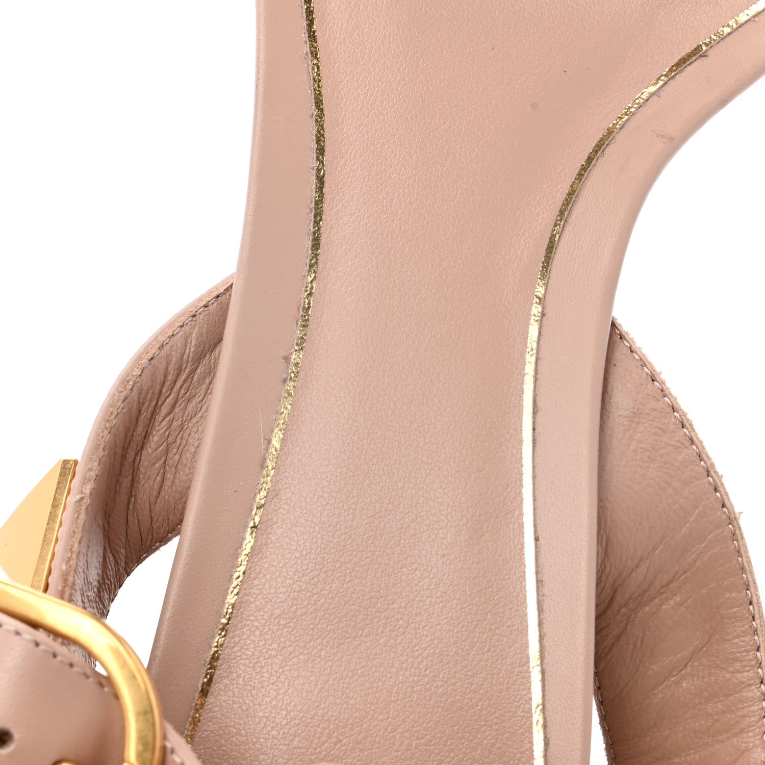 Valentino Garavani Calfskin Roman Stud 60mm Sandals 38 Rose Cannelle 9 of 10