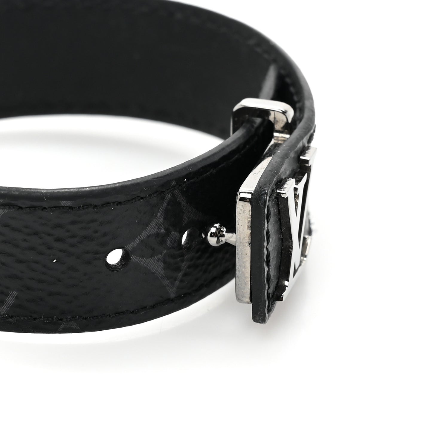 Monogram Eclipse LV Slim Bracelet 19
