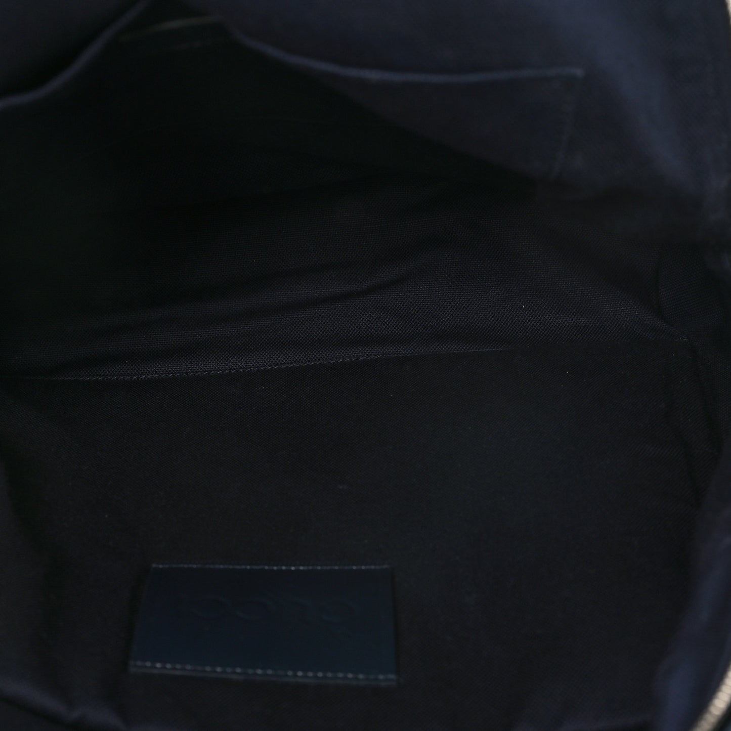 Denim Monogram Camouflage Large Backpack Blue
