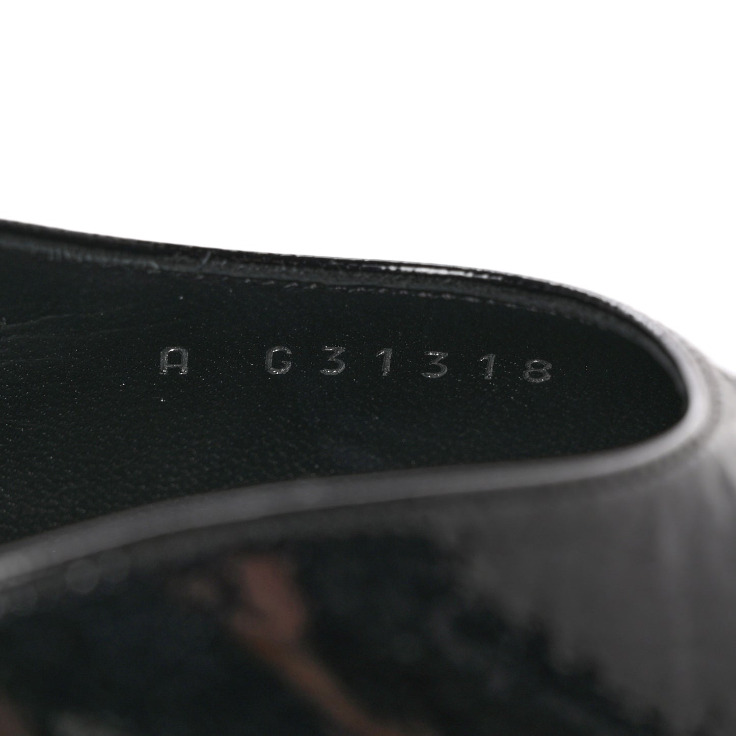 Patent Cap Toe CC Slingback Flats 36.5 Black White