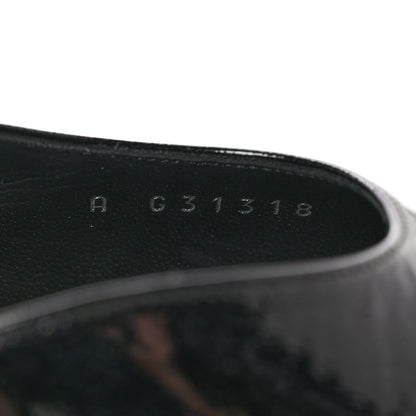 Chanel Patent Cap Toe CC Slingback Flats 36.5 Black White 9 of 13