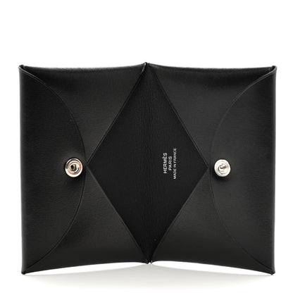 Hermes Box Calvi Card Case Black 6 of 7