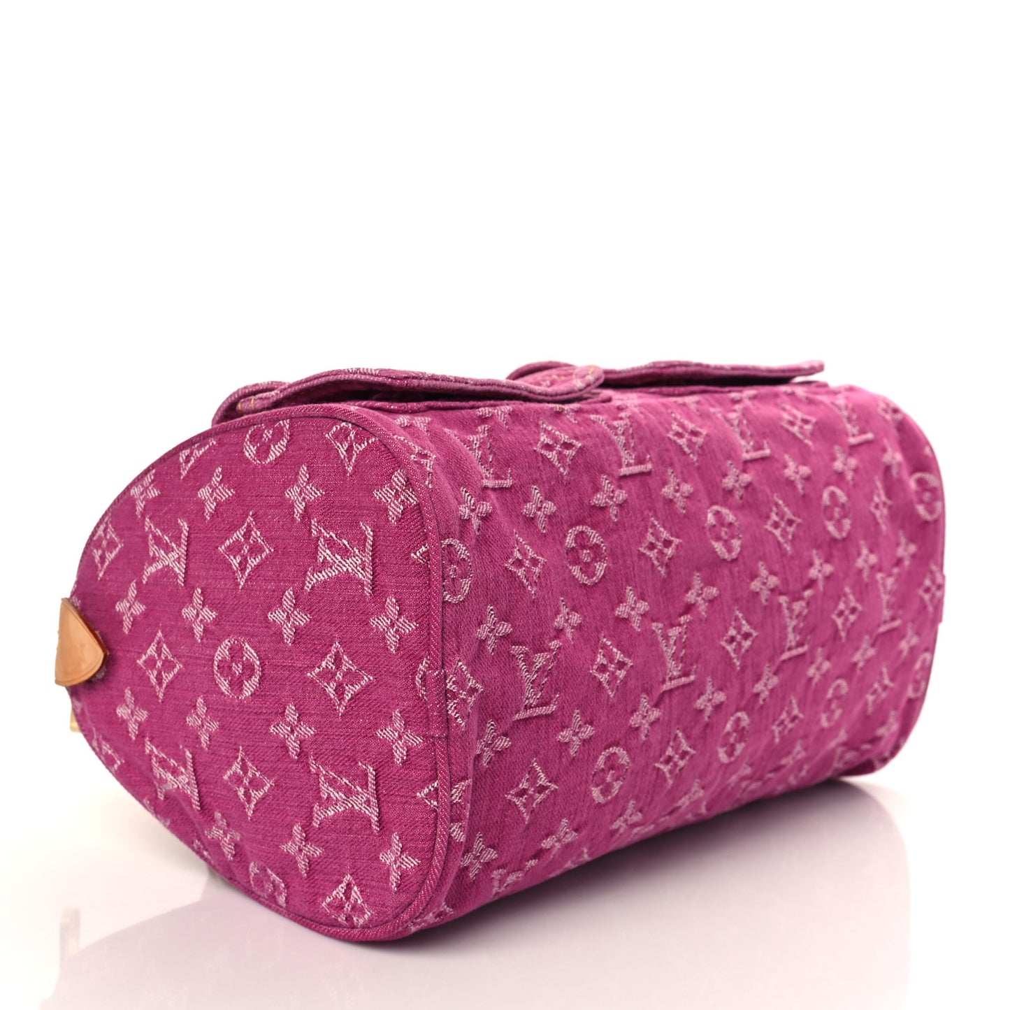 Monogram Denim Neo Speedy Fuchsia