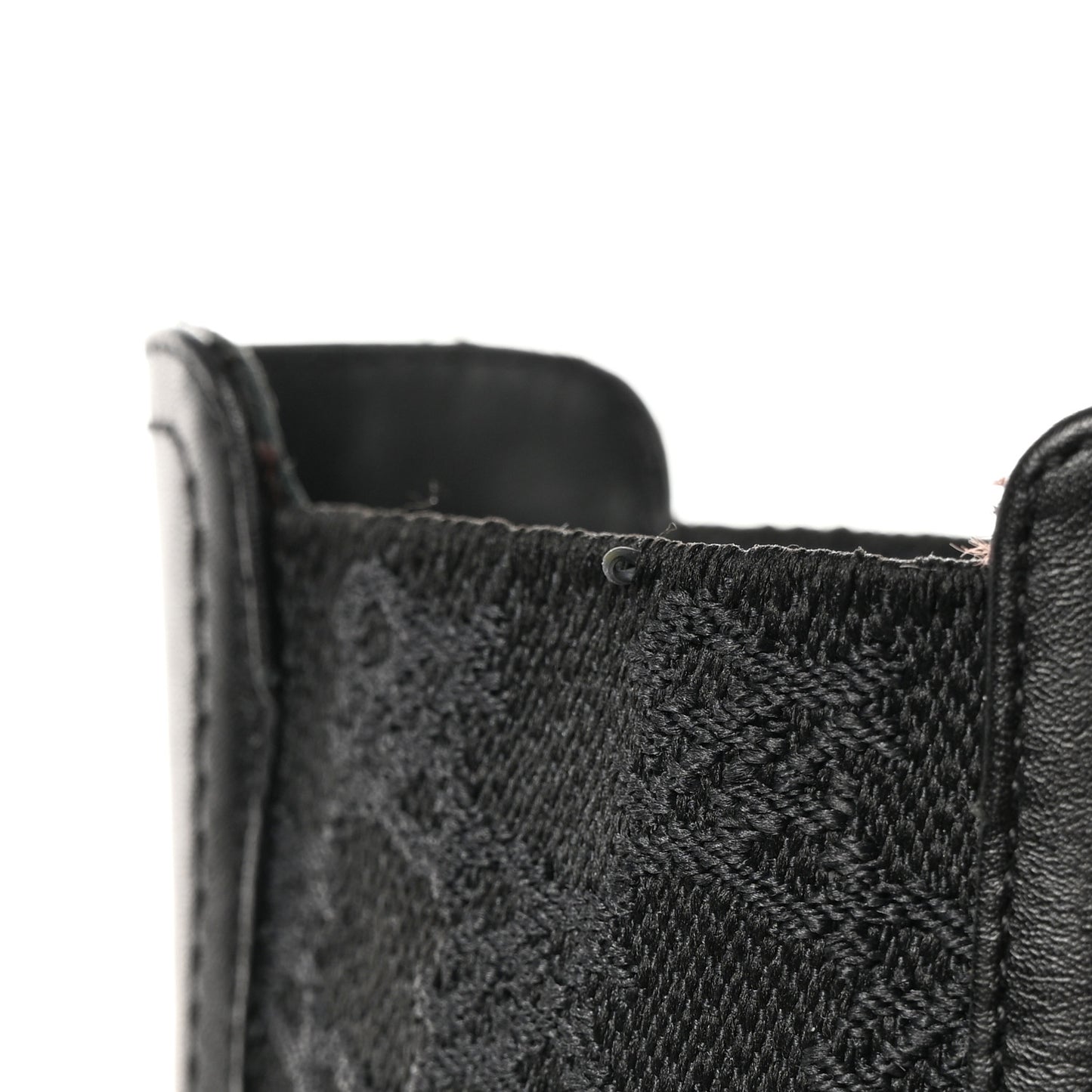 Vitello Karligraphy Embossed Ankle Boots 38.5 Black