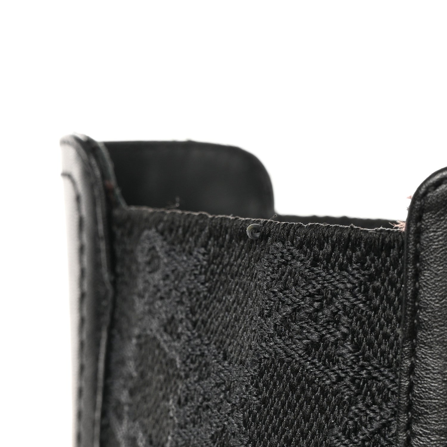 Fendi Vitello Karligraphy Embossed Ankle Boots 38.5 Black 13 of 15
