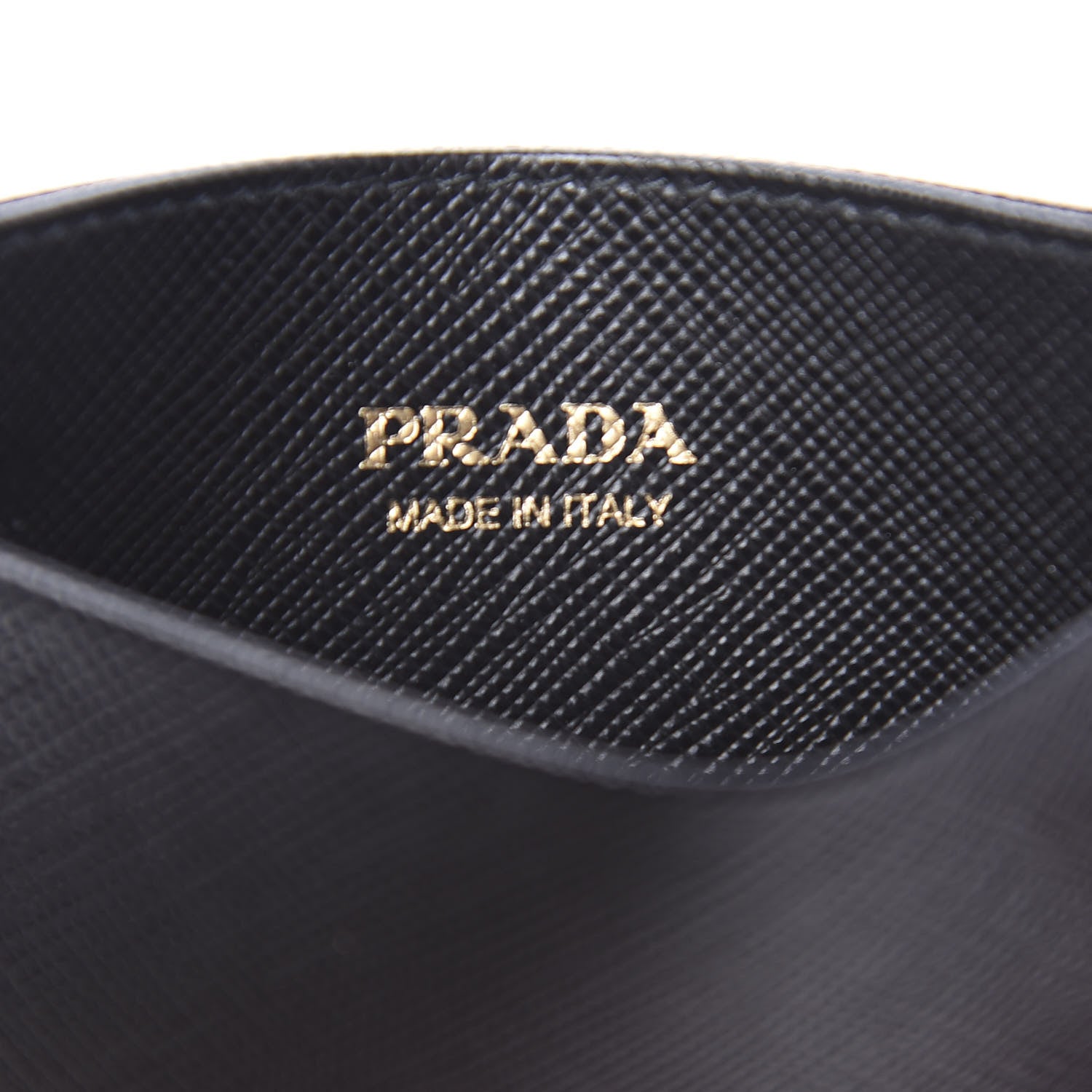 Prada Saffiano Metal Card Case Black 6 of 7