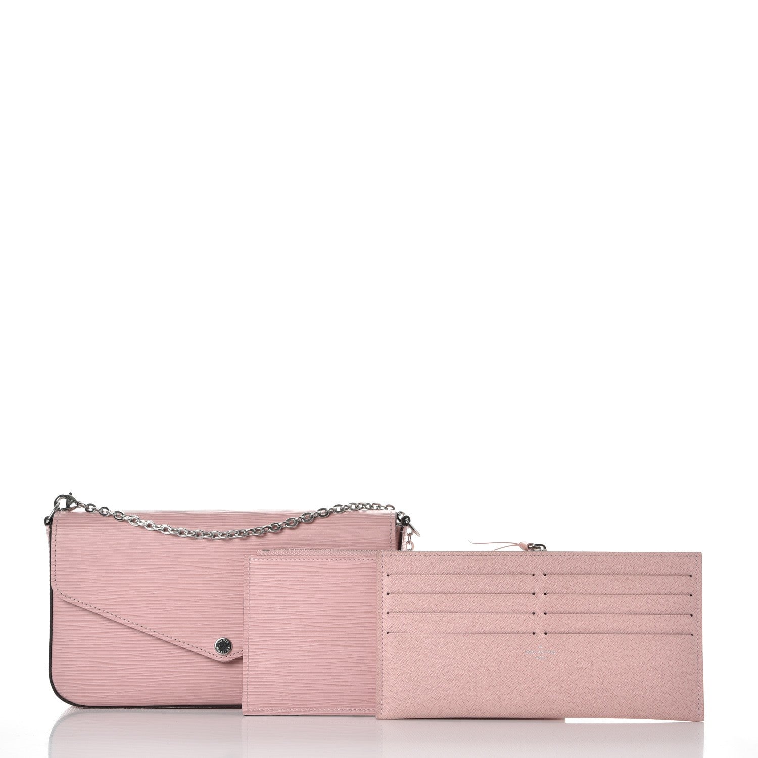 Louis Vuitton Epi Pochette Felicie Rose Ballerine 5 of 11