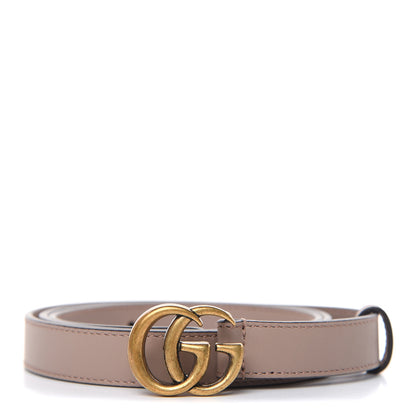 Gucci Calfskin Double G 20mm Belt 100 40 Porcelain Rose 1 of 6