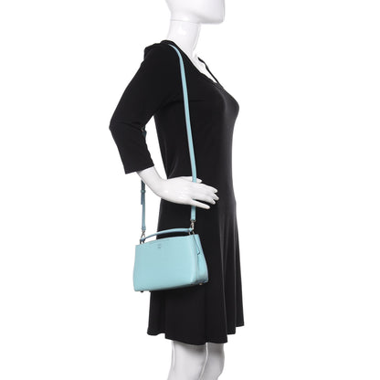 MCM Grained Calfskin Mini Tote Light Blue 2 of 9