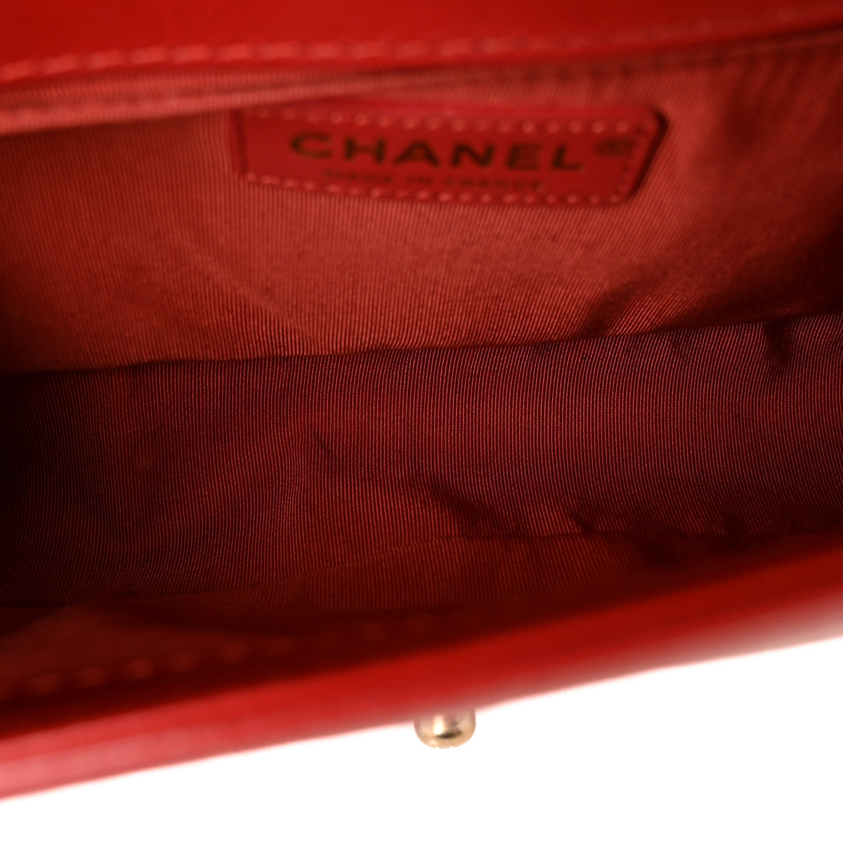 Chanel Lambskin Quilted Medium Top Handle Boy Flap Red 5 of 12