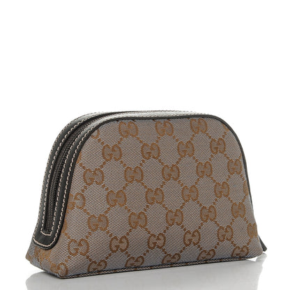 Gucci Metallic Monogram GG Cosmetic Case Gray 3 of 6