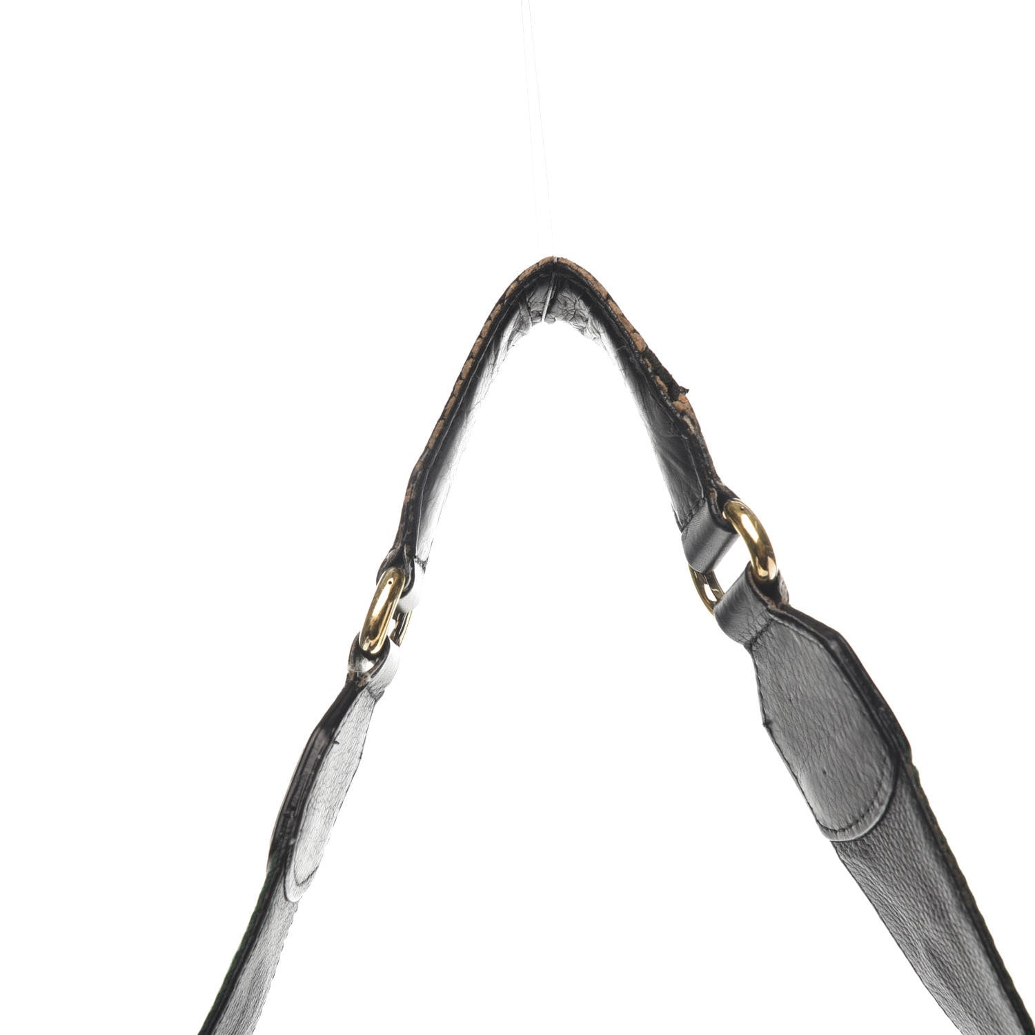 Gucci Pebbled Calfskin Medium Heritage Shoulder Bag Black 14 of 17