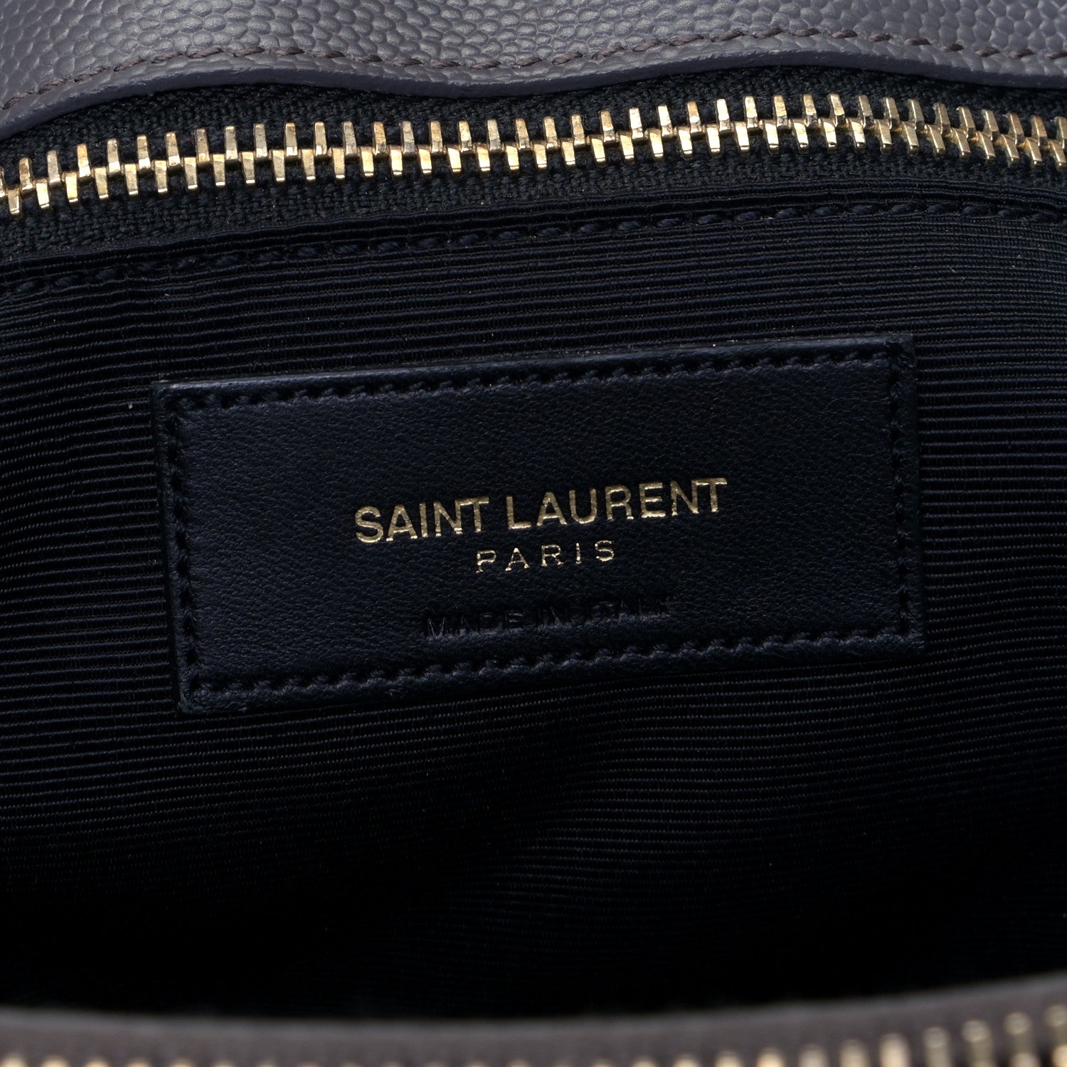 Saint Laurent Grain De Poudre Matelasse Chevron Monogram Shopping Bag Fog 5 of 5