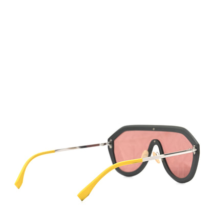Fendi FF Fabulous Shield Sunglasses FF M0039/G/S Grey Yellow 4 of 7