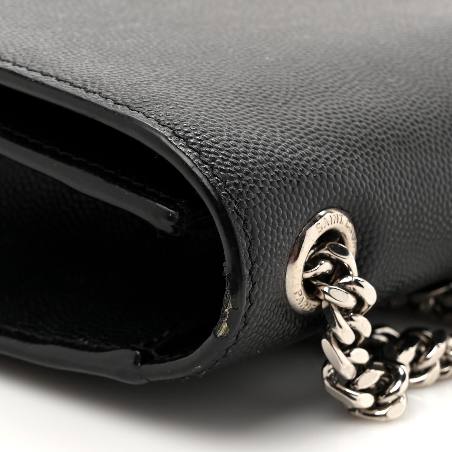 Grain De Poudre Medium Classic Monogram Kate Satchel Black