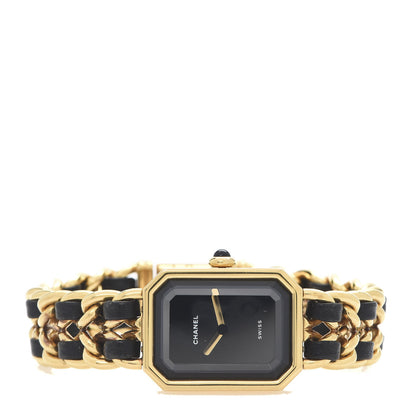 Chanel Stainless Steel Lambskin 20mm Chain Premiere Quartz Watch Gold M 3 of 5