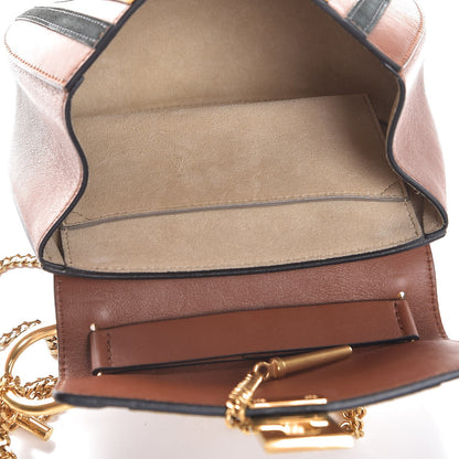 Chloe Suede Calfskin Patchwork Mini Drew Shoulder Bag Tobacco 5 of 8