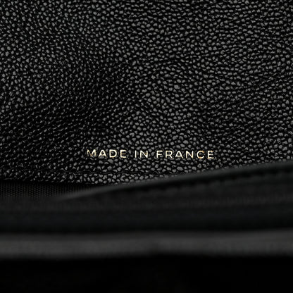 Chanel Caviar Quilted Large Boy Gusset Flap Wallet Black 8 of 9