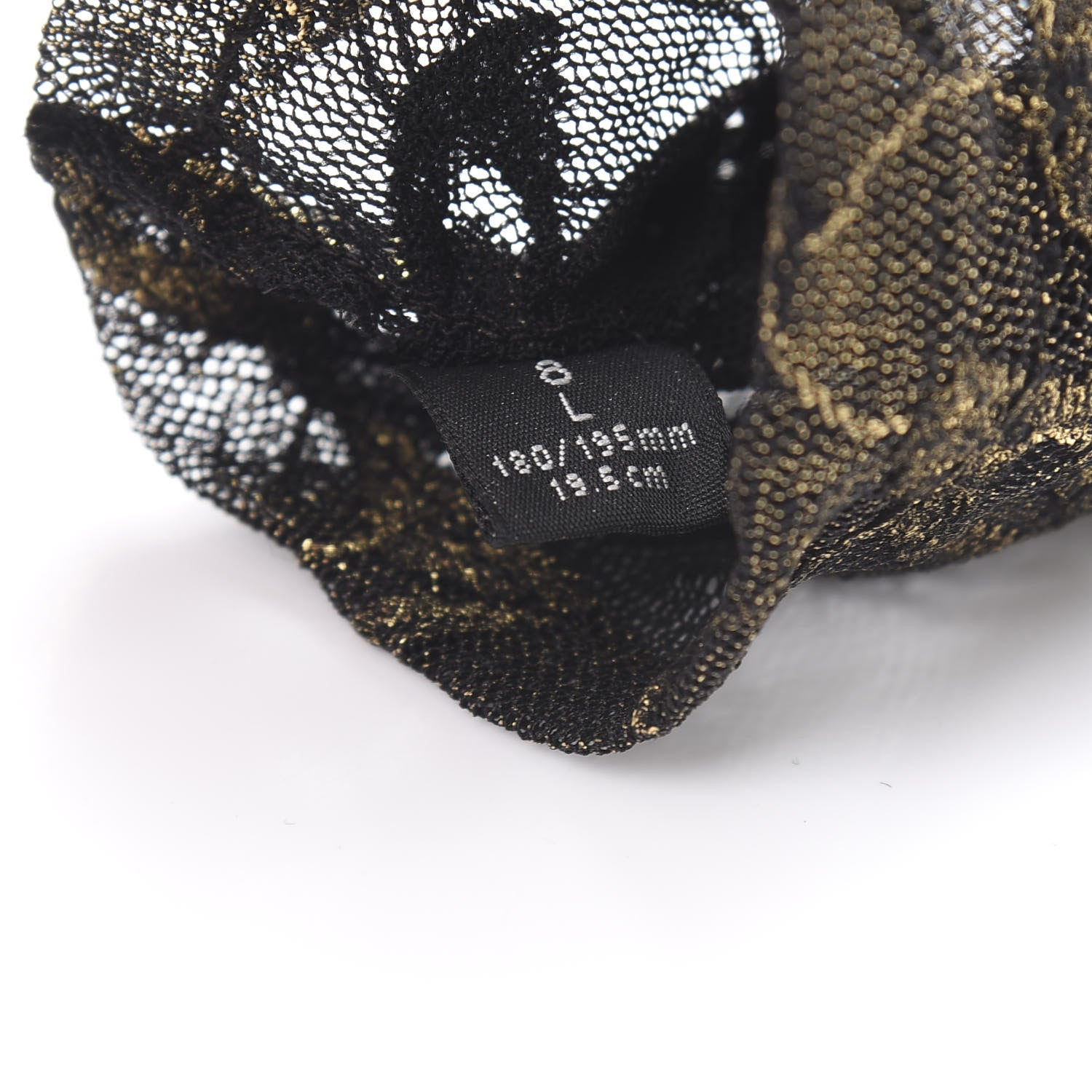 Gucci Embroidered Tulle Sheer Gloves 8 L Black Gold 4 of 4