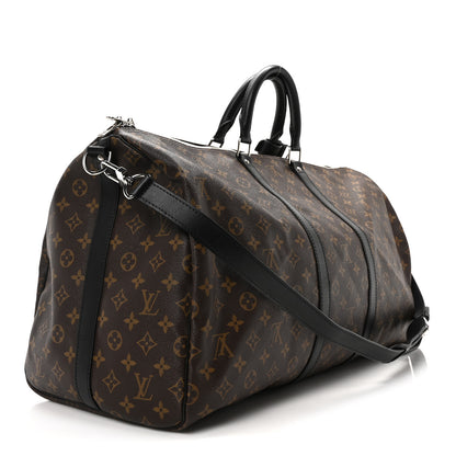 Louis Vuitton Monogram Macassar Keepall Bandouliere 55 2 of 8