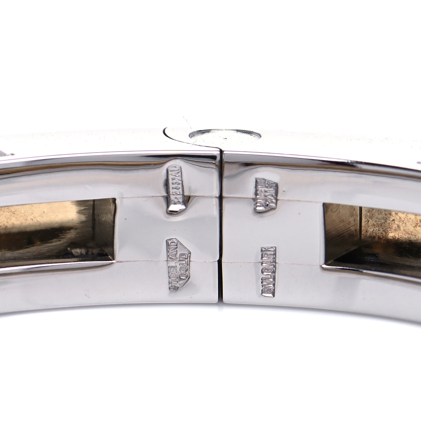 18K Yellow Gold Stainless Steel B.Zero1 Bangle Bracelet