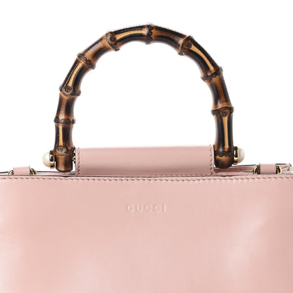 Gucci Nappa Bamboo Web Mini Nymphaea Top Handle Bag Perfect Pink Mystic White 11 of 11
