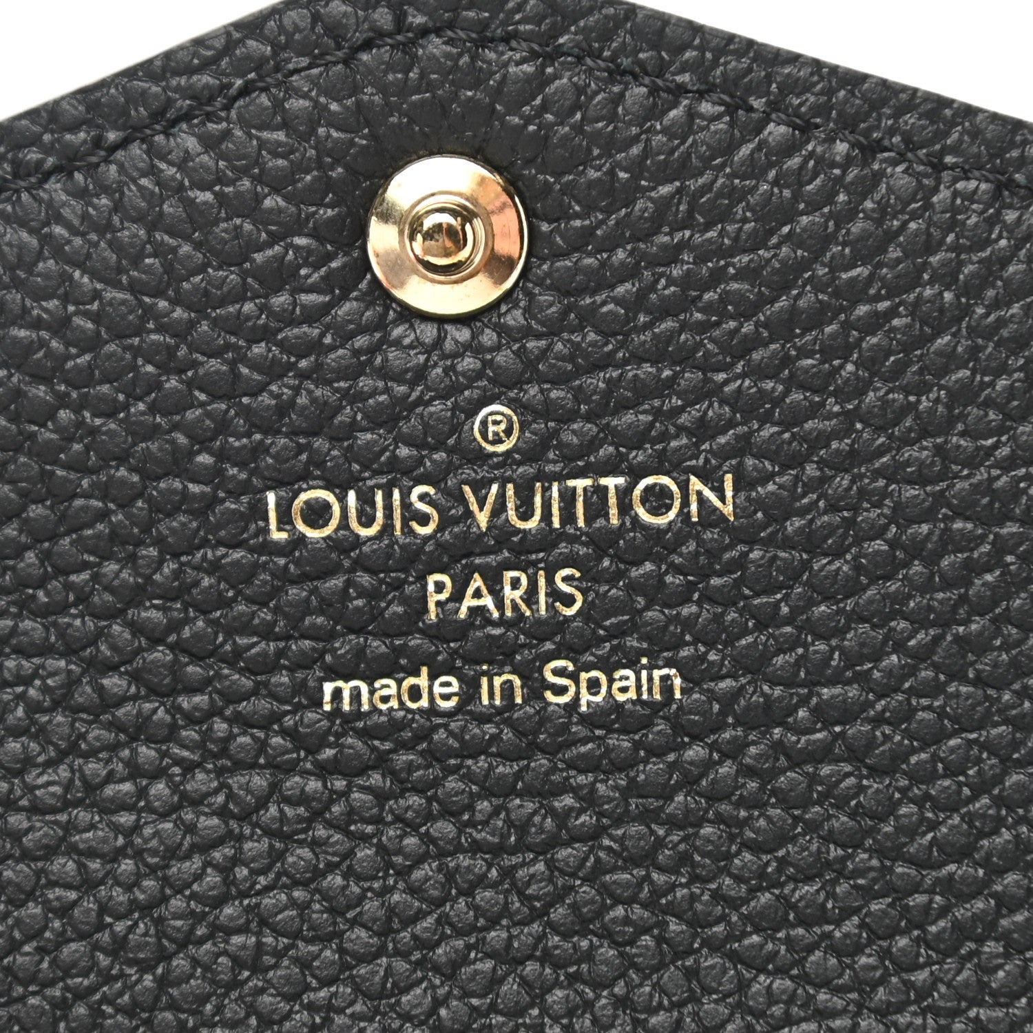 Louis Vuitton Monogram Empreinte Giant Sarah Wallet Black Beige 6 of 6
