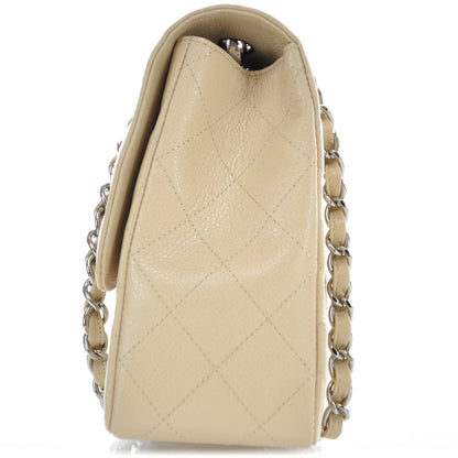 Chanel Caviar Jumbo Single Flap Beige Clair 4 of 12