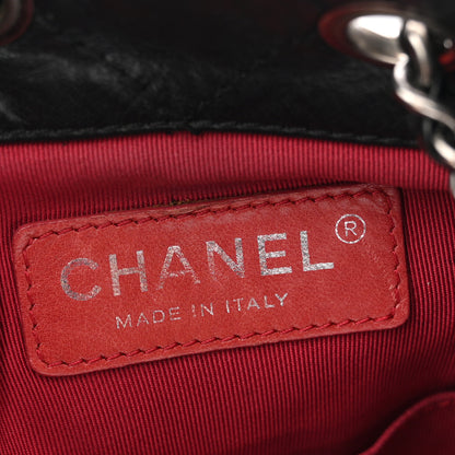 Chanel Aged Calfskin Quilted Small Gabrielle Backpack Black 6 of 13