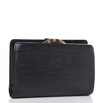 Louis Vuitton Epi French Purse Wallet Black 3 of 11