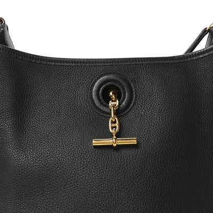 Hermes Taurillon Clemence Vespa PM Black 8 of 10