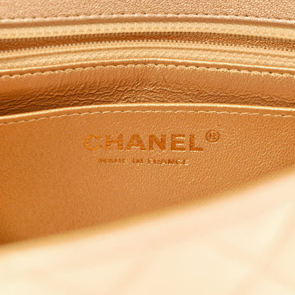 Chanel Metallic Lambskin Quilted Mini Rectangular Flap Gold 6 of 11