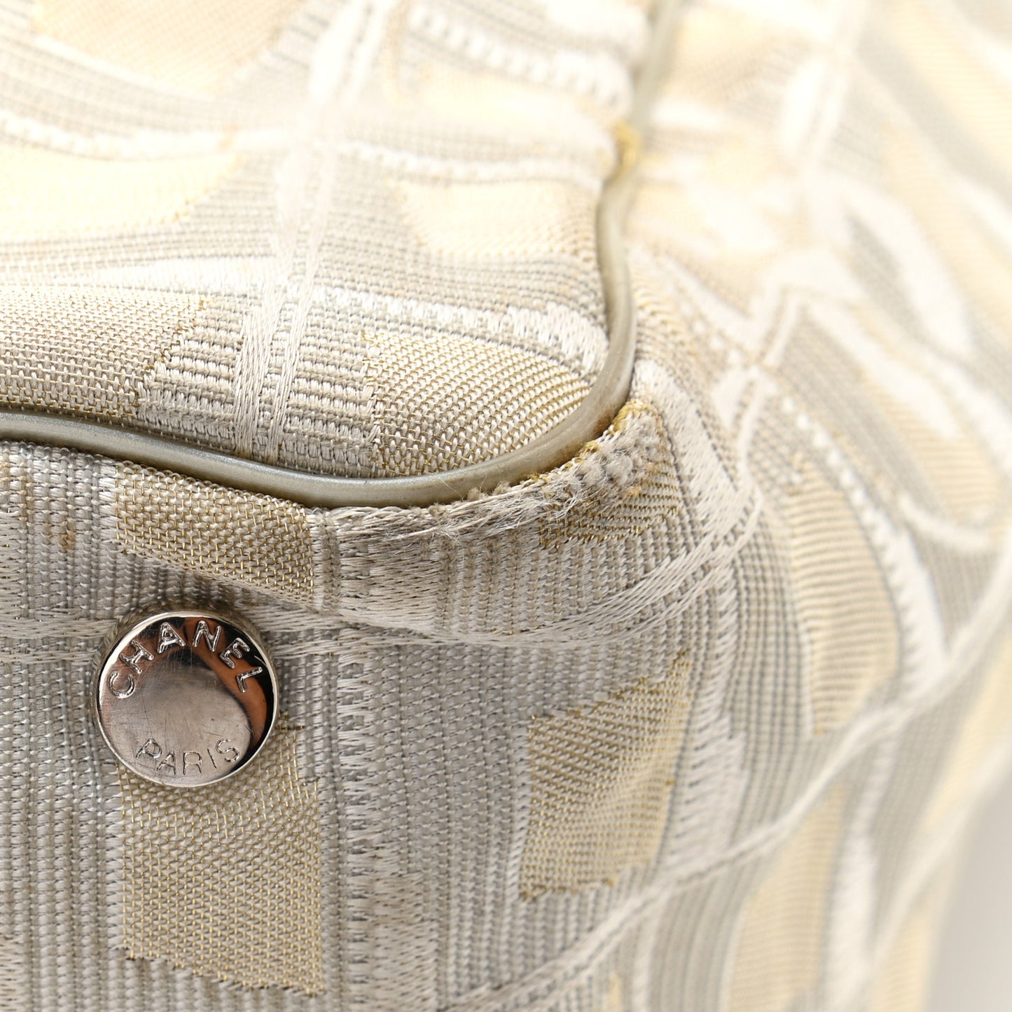 Nylon Medium Travel Tote Beige