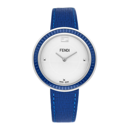 Fendi Stainless Steel Calfskin 36mm My Way Quartz Watch Blue 1 of 5